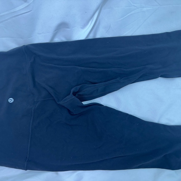 Lululemon Athletica Black Leggings 18” Inseam 8 - Picture 3 of 4
